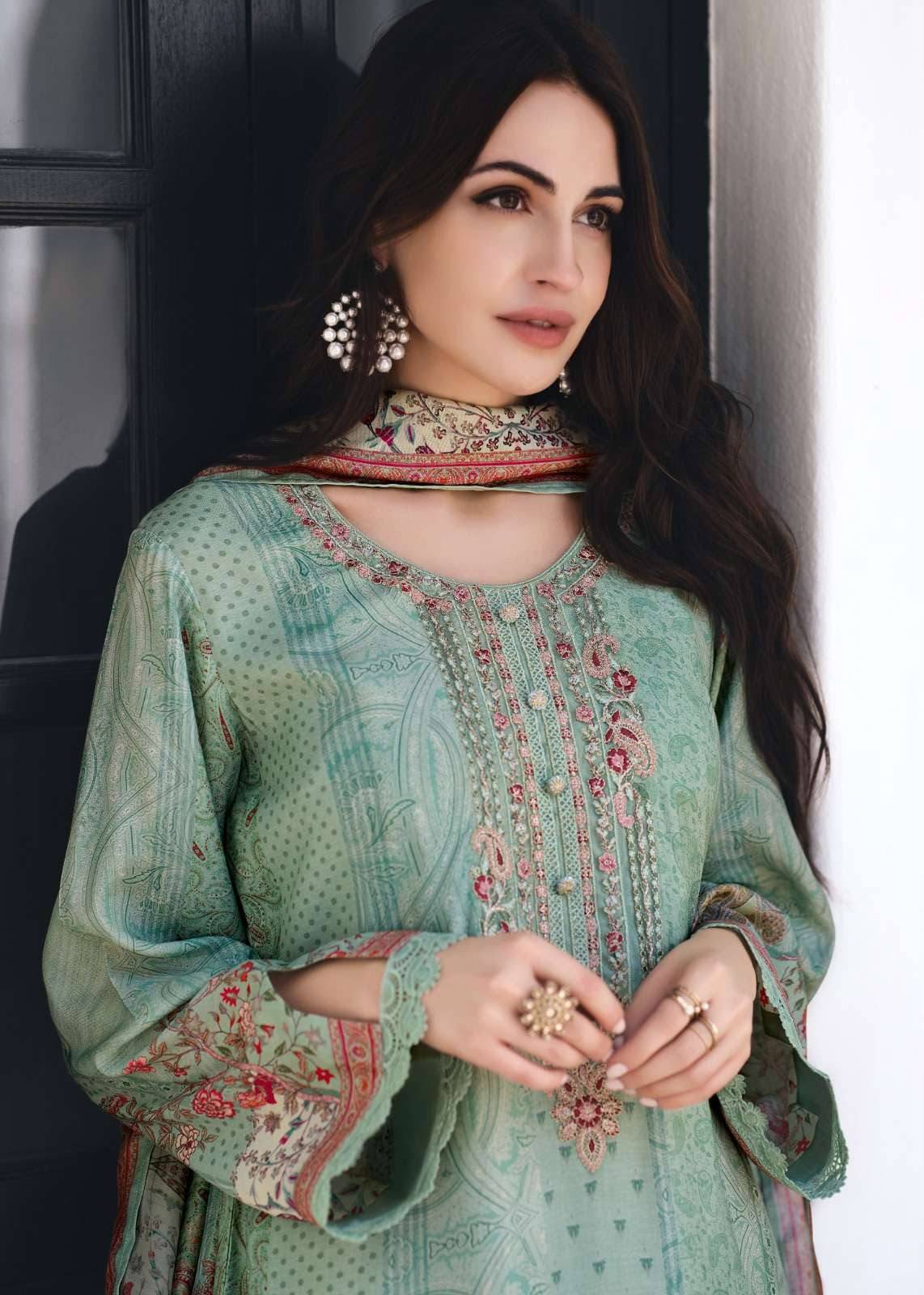Blossom aura by Varsha 01 to 04 series Indian Traditional Wear Collection Viscose Pashmina dresses At Wholesale Price